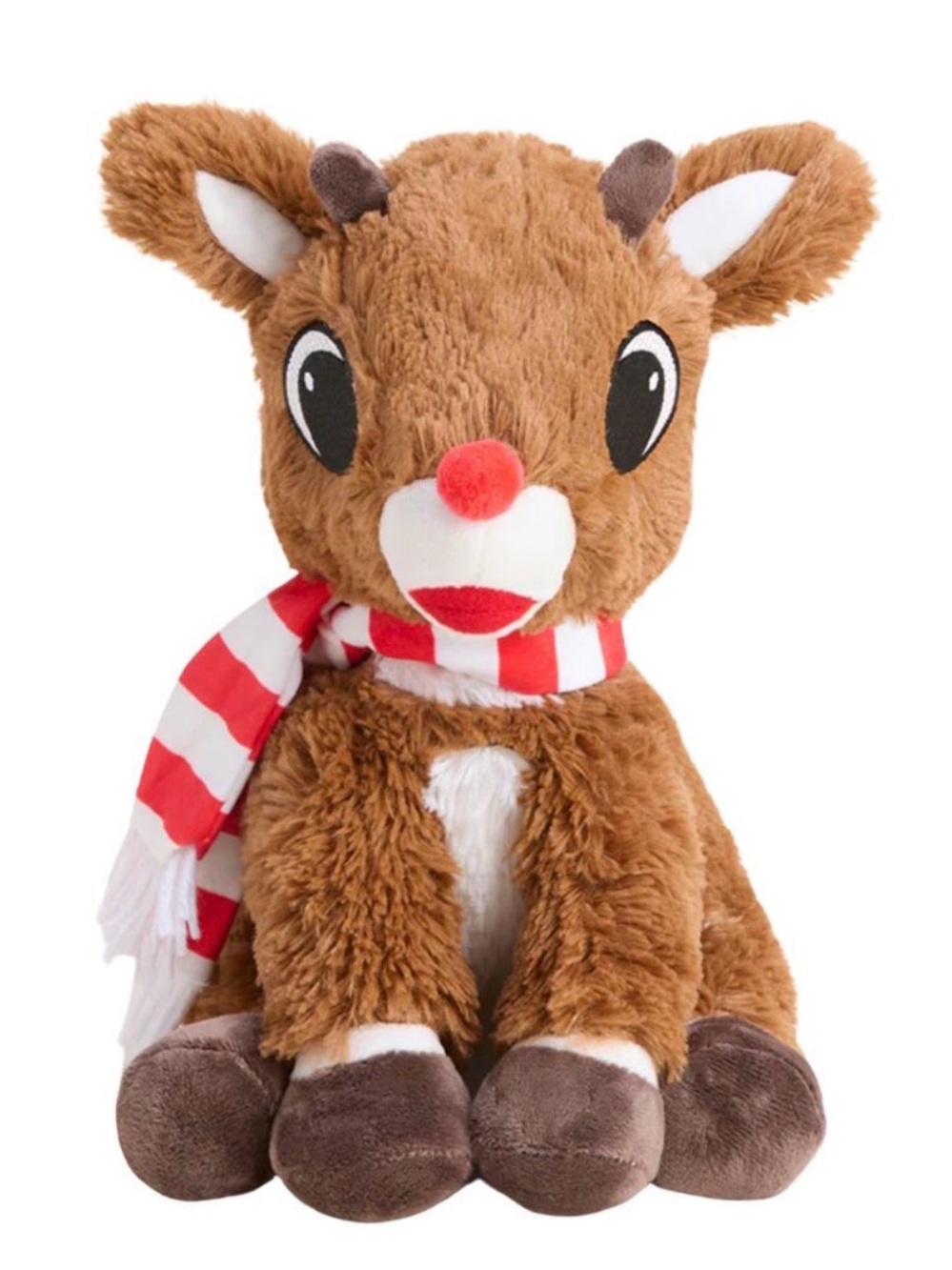 Official Rudolph the Red-Nosed Reindeer with Scarf Warmies l 9.5” Scented Plush